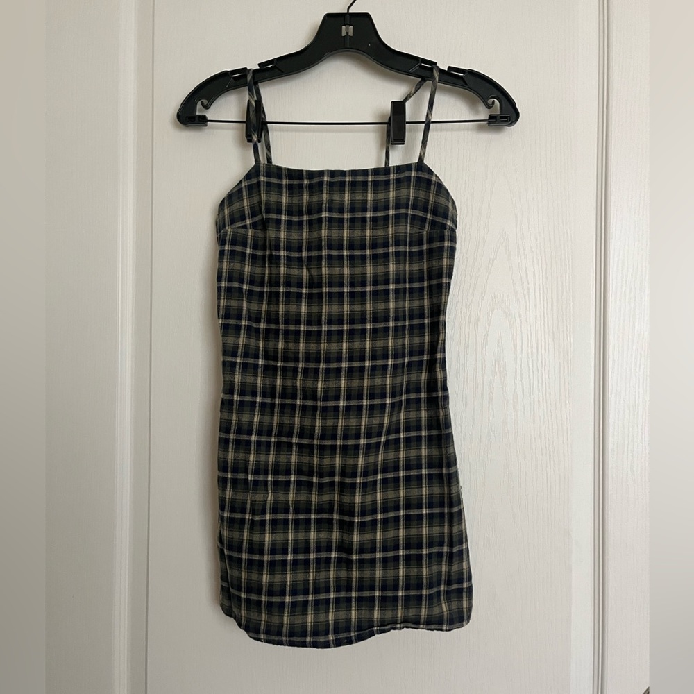 Purrmelrose plaid mini dress